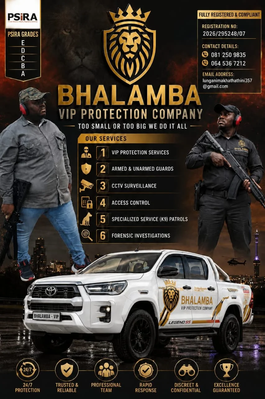 Security guard professional uniform standing alert
